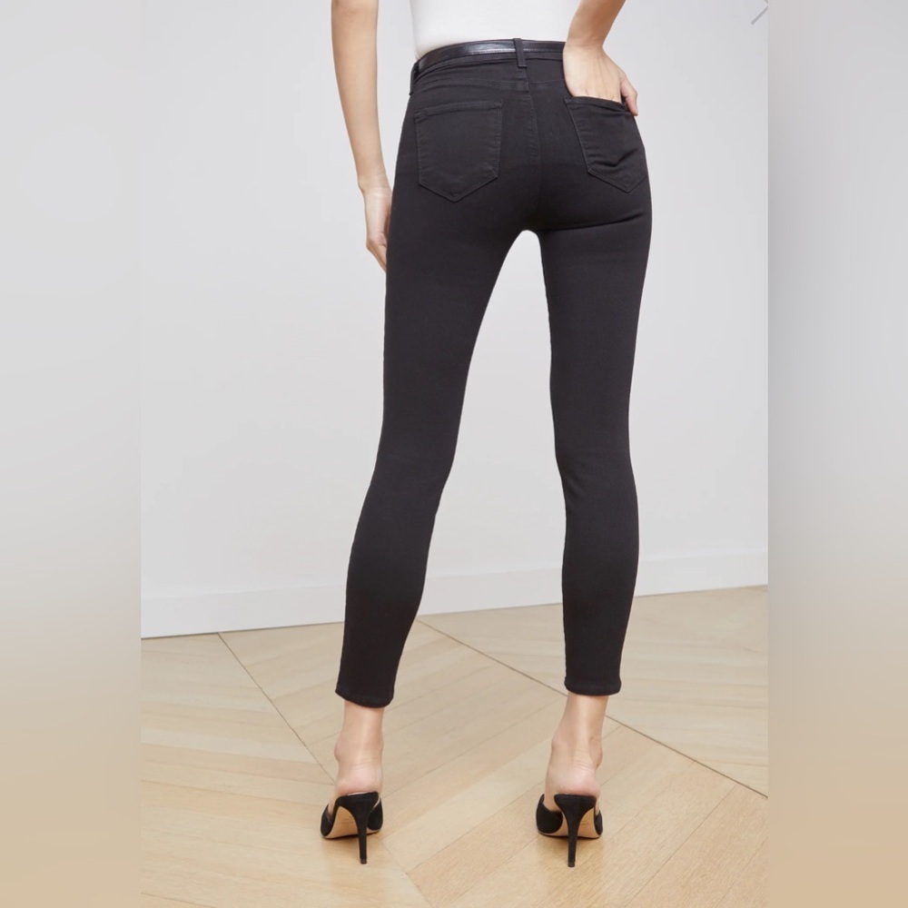 L’agence Margot Skinny Jean, Noir Black Size 26 High Rise - Picture 4 of 12